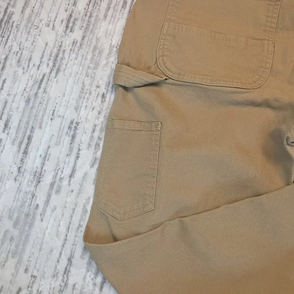 Carhartt Women's Carpenter Pants Tan Original Fit Straight Leg Sz 14 - Picture 10 of 13